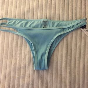 Bathing suit cheeky bottom double string